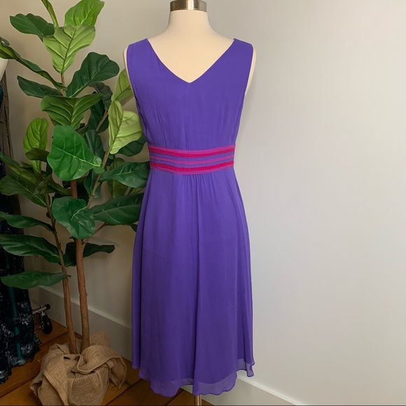 Boden Purple Silk Dress - Picture 8 of 10
